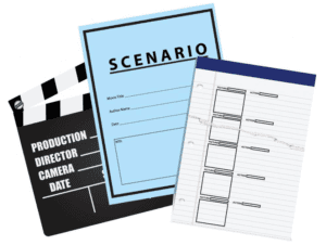 slate, production document, and storyboard template 