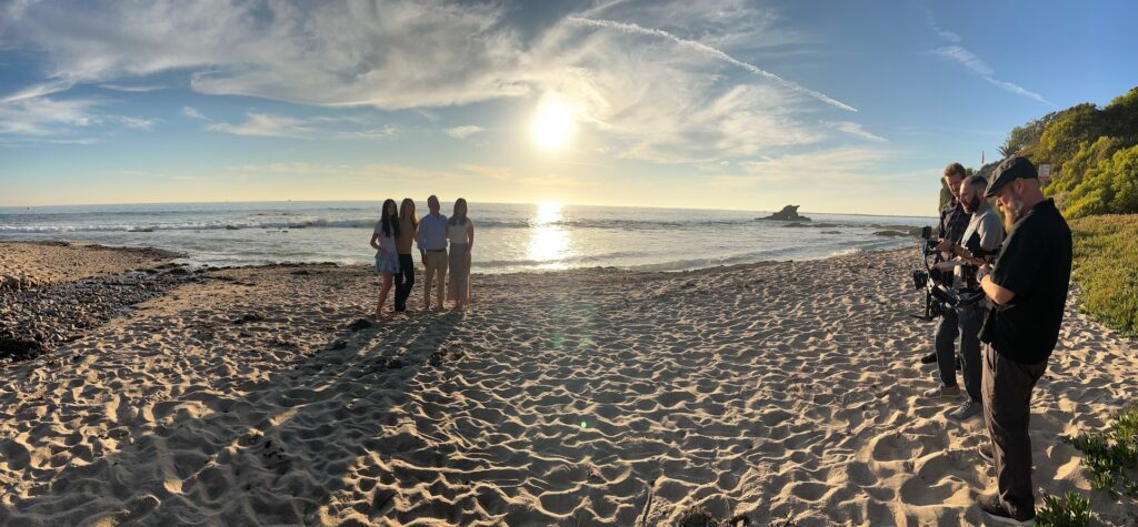 authentic marketing video produced at the beach