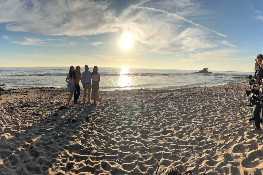 authentic marketing video produced at the beach