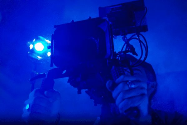 videographer holding a camera