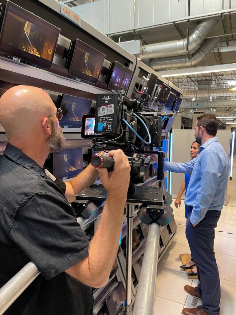 behind the scenes of video production in Tustin, CA