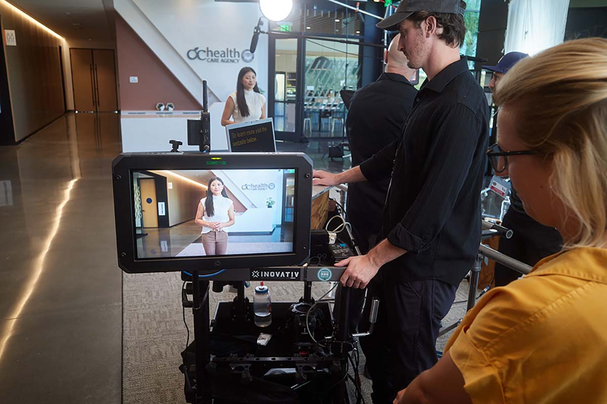video production set at 336 Productions